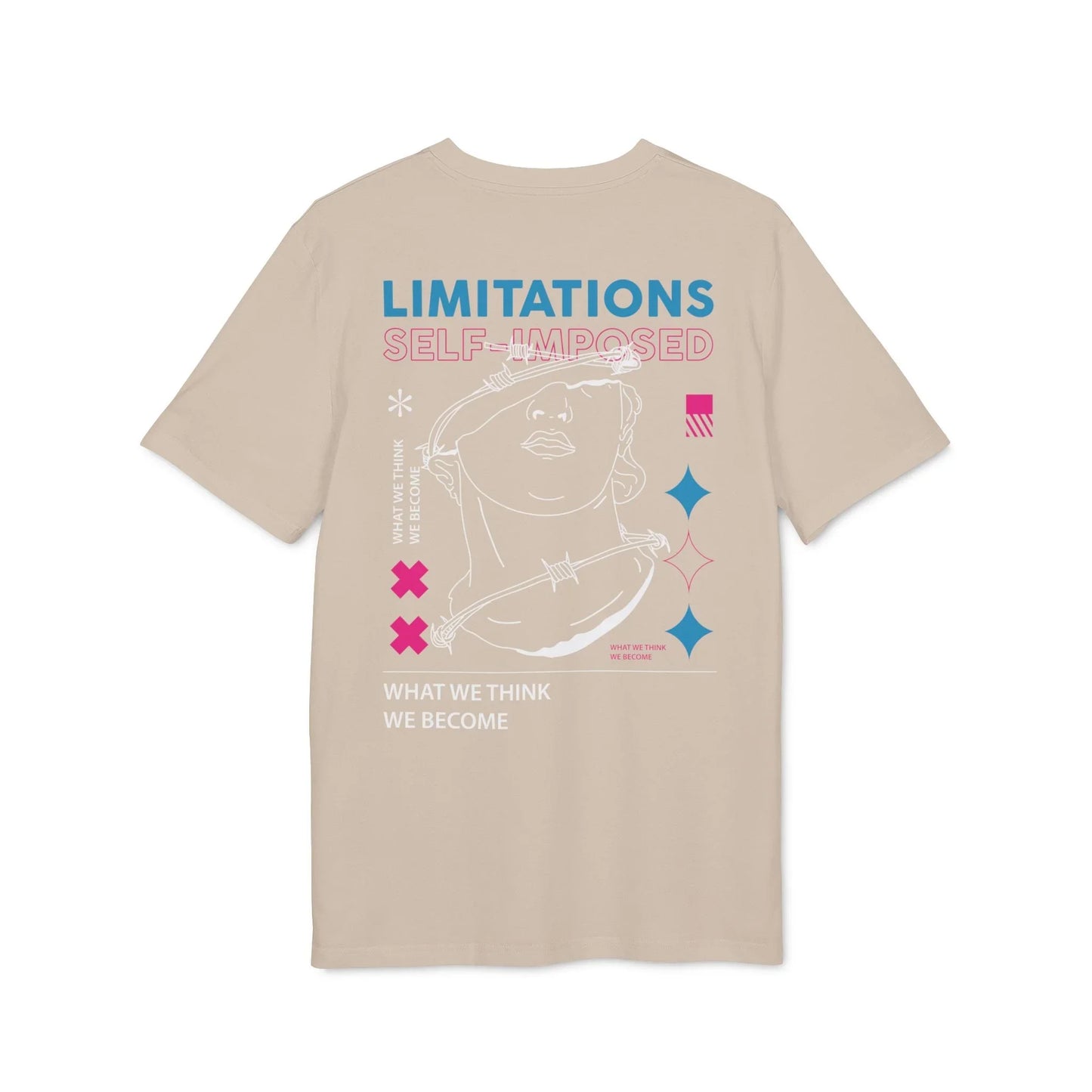 Limitations Self Imposed - Gods Way - Premium Bio Unisex T-Shirt - Back Print - STREET STYLE