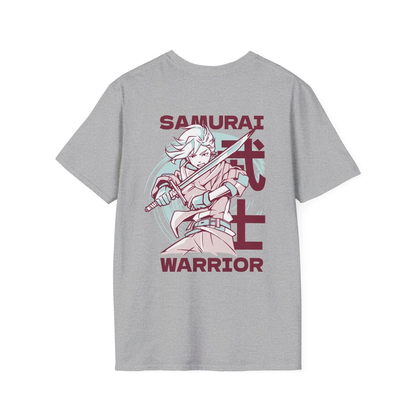 Samurai Warrior - Anime World - Unisex T-Shirt - Back Print - STREET STYLE