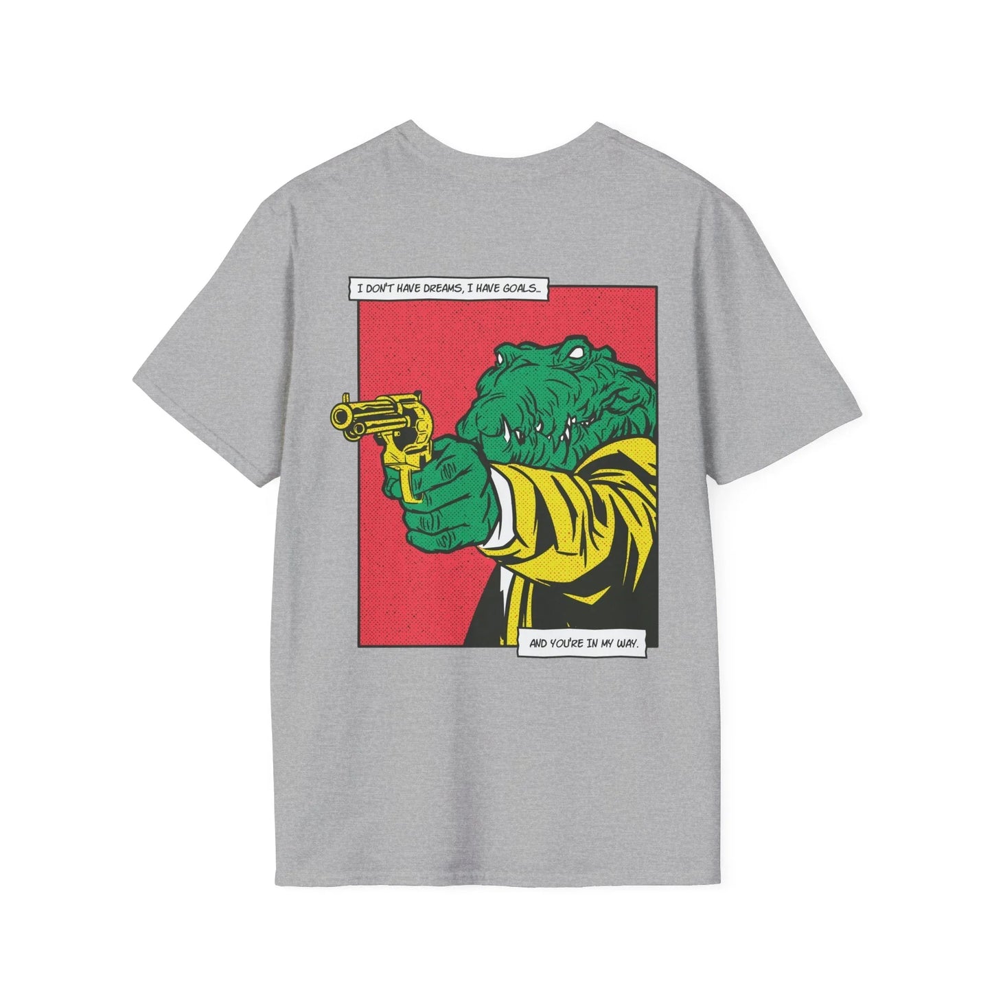 Alligator - Comic Mafia - Unisex T-Shirt - Back Print - STREET STYLE