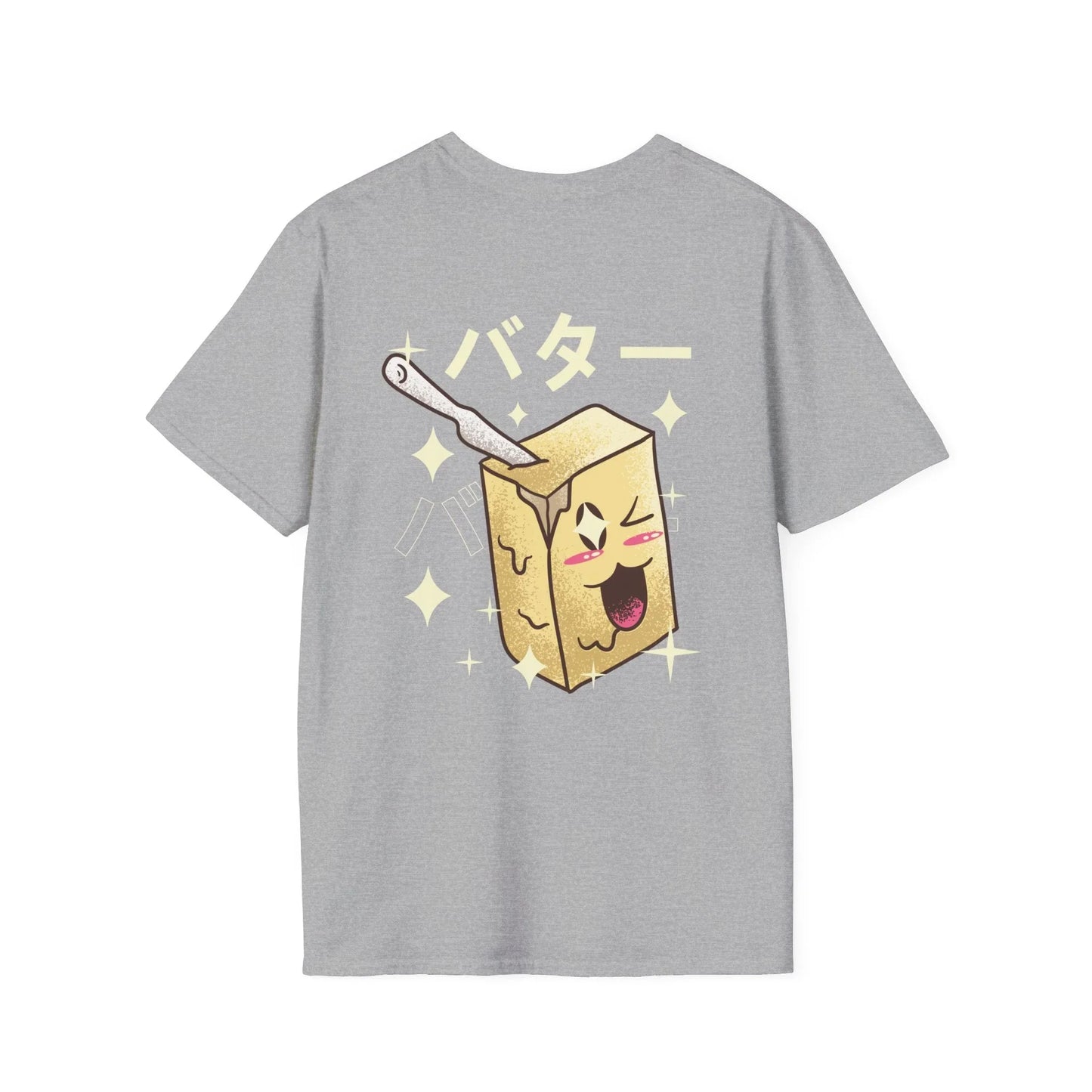 Butter - Kawaii Character - Unisex T-Shirt - Back Print - STREET STYLE