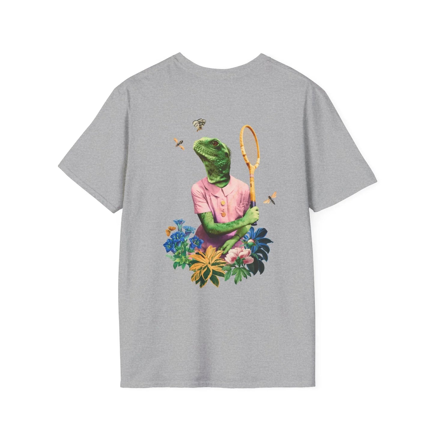 Lizard - Animal Human - Unisex T-Shirt - Back Print - STREET STYLE