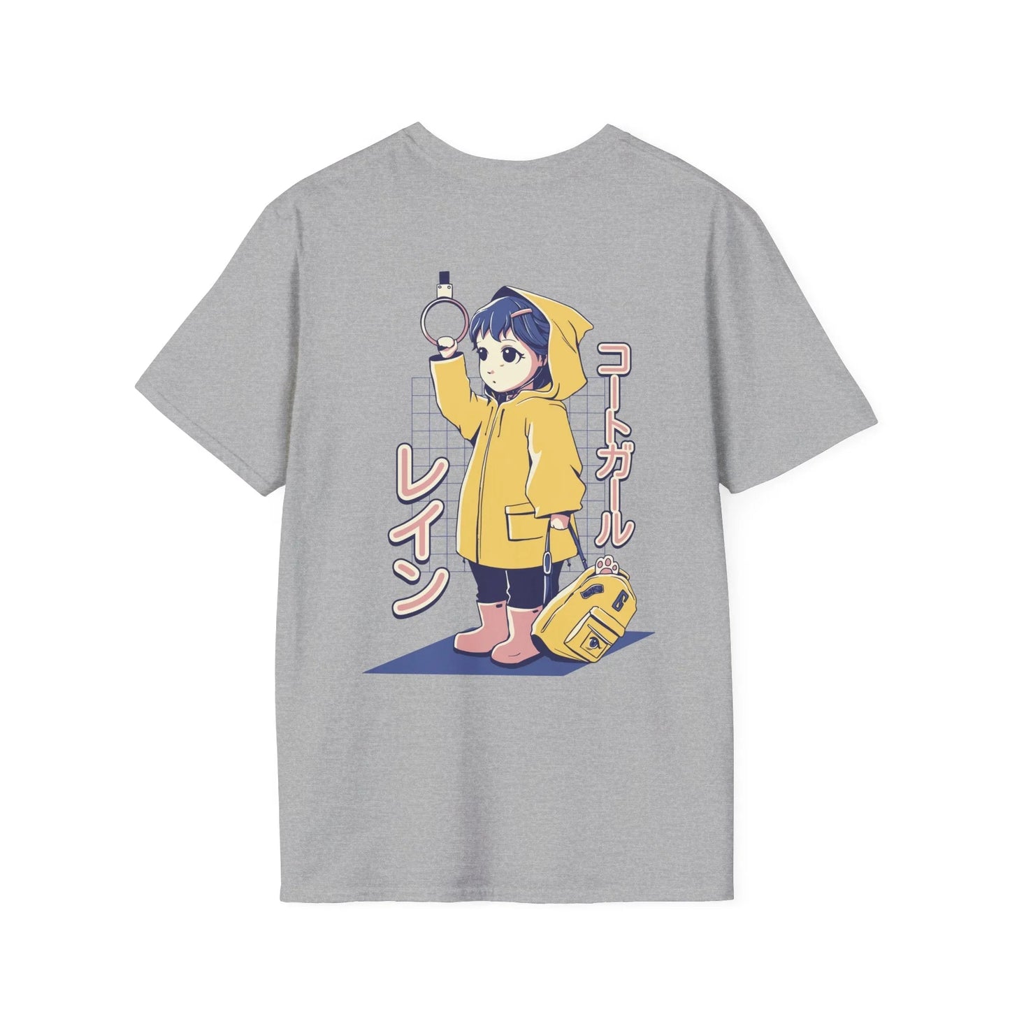 Anime Girl Bus - Anime World - Unisex T-Shirt - Back Print - STREET STYLE