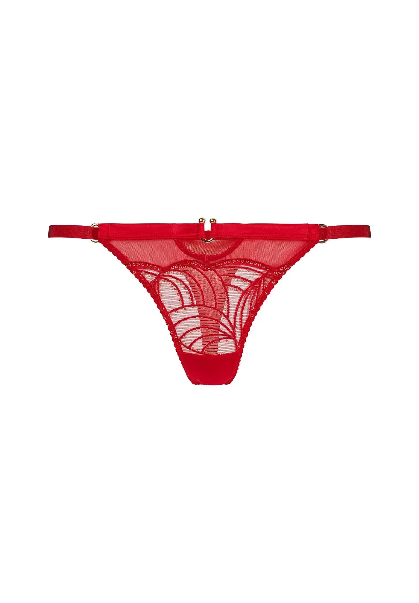 Gossard Viva Red Sheer Thong Panty - STREET STYLE