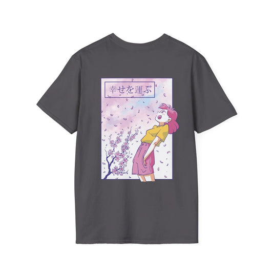 Anime Girl Sakura - Anime World - Unisex T-Shirt - Back Print - STREET STYLE