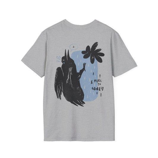 I feel so lonley - Moody Birds - Unisex T-Shirt - Back Print - STREET STYLE