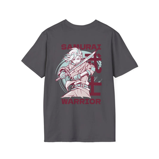 Samurai Warrior - Anime World - Unisex T-Shirt - Back Print - STREET STYLE