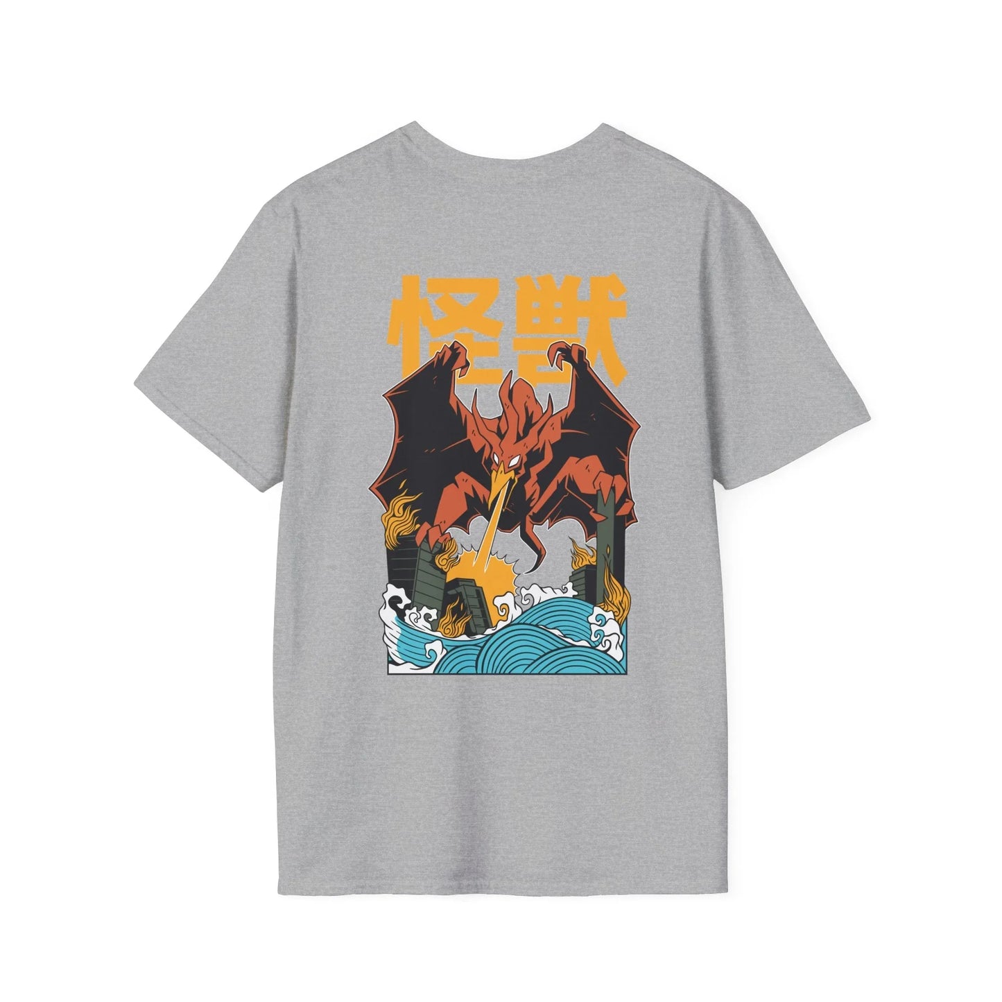 Phoenix - Kaiju Monster - Unisex T-Shirt - Back Print - STREET STYLE