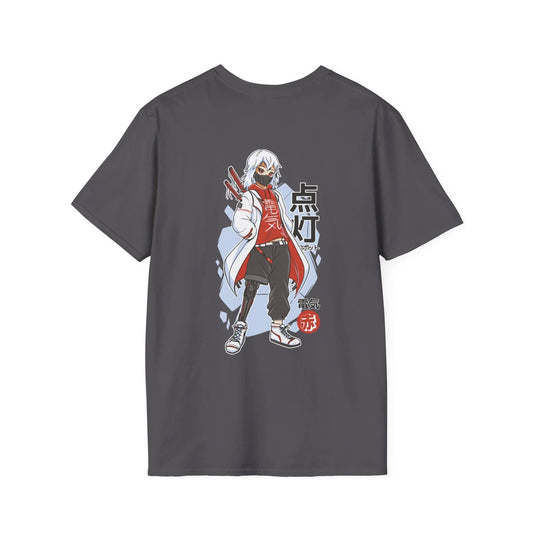 Techware Samurai - Anime World - Unisex T-Shirt - Back Print - STREET STYLE
