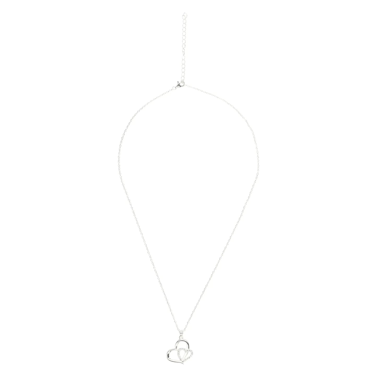 Eternity Necklace Love Heart Pave Necklace - STREET STYLE