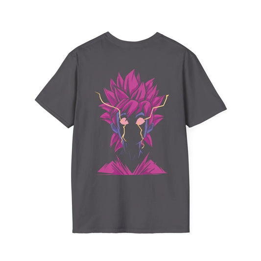 Thunder Eyes - Anime World - Unisex T-Shirt - Back Print - STREET STYLE