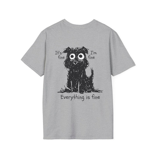 It´s fine Everything is fine - Anime World - Unisex T-Shirt - Back Print - STREET STYLE