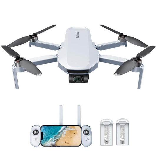 Potensic ATOM 4K GPS Drone Pieghevole con Gimbal a 3 Assi, <249 g, 6KM Trasmissione, 12MP Foto, 64 Minuti di Volo con 2 Batterie, QuickShots, Seguito Visivo, C0