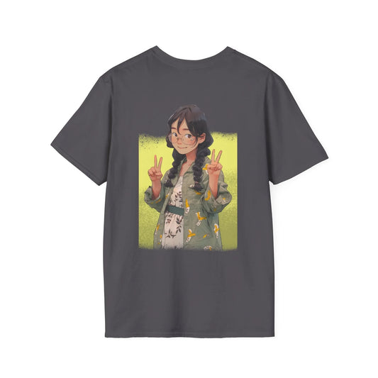 Anime Peace - Anime World - Unisex T-Shirt - Back Print - STREET STYLE