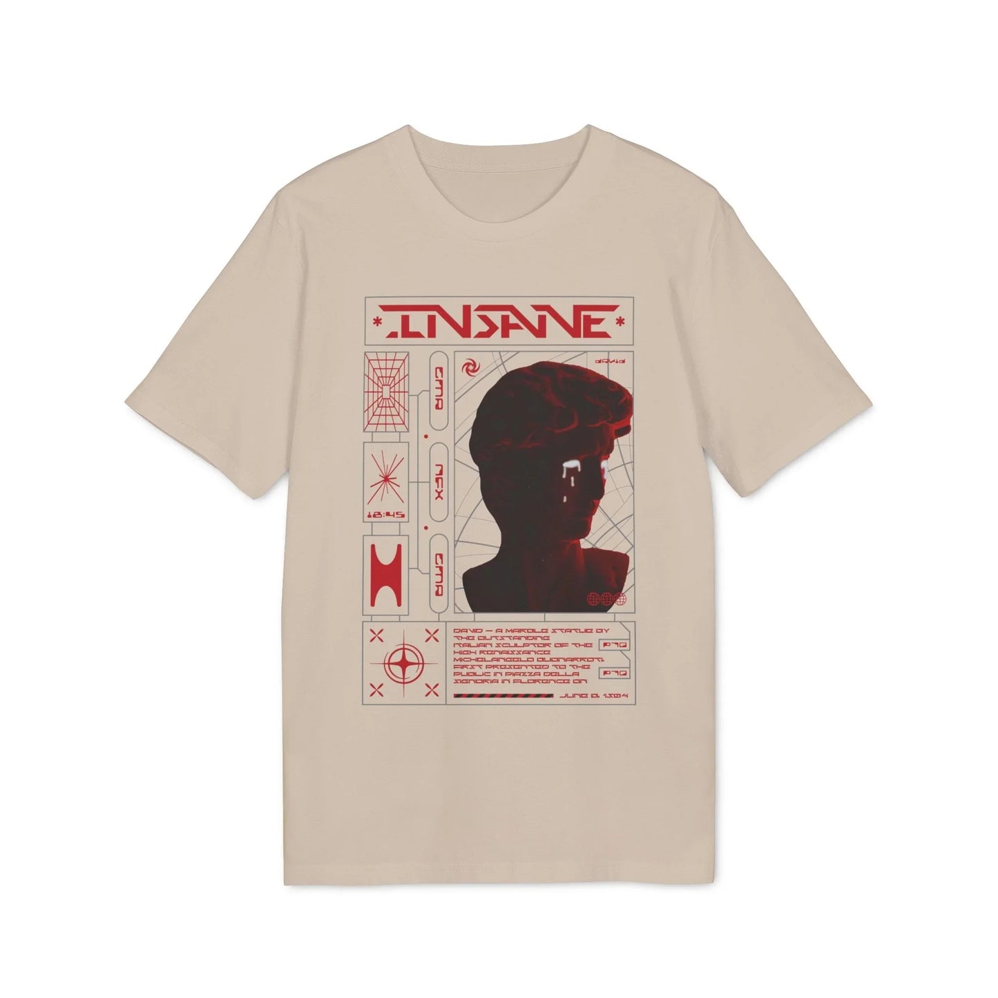 Insane David - Gods Way - Premium Bio Unisex T-Shirt - Front Print - STREET STYLE