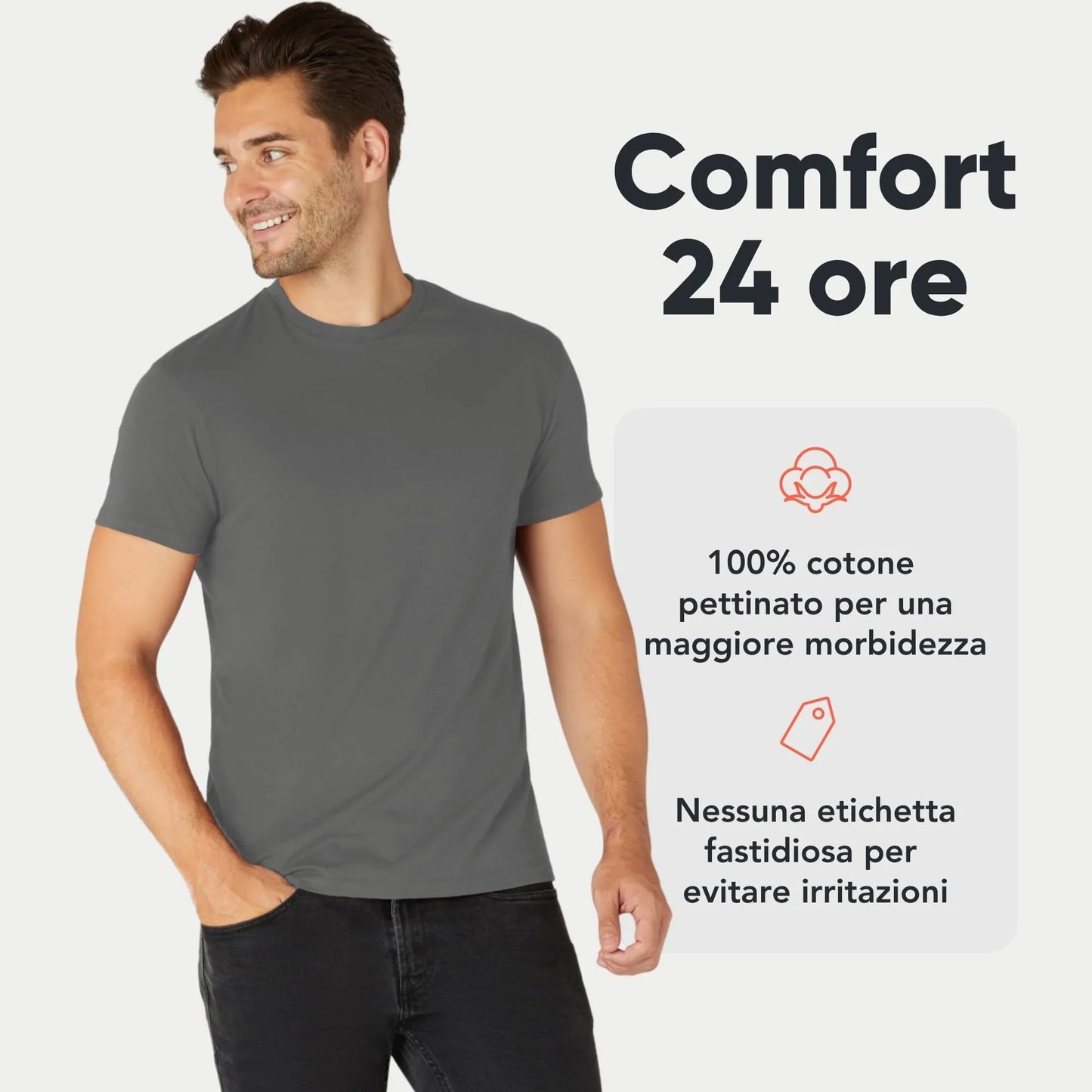 STREET STYLE T-shirt Uomo 100% Cotone Bio Pack 3/5 - STREET STYLE