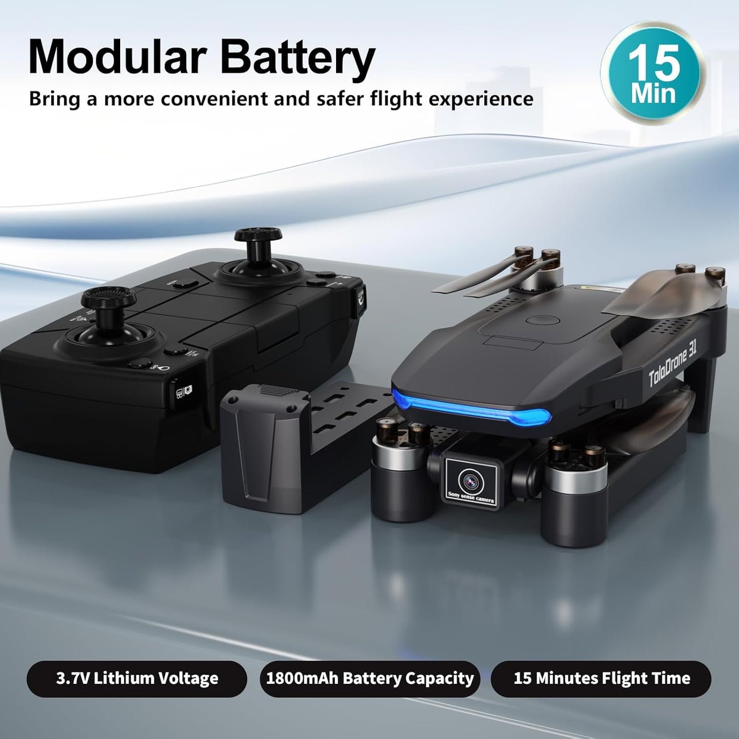 Drone con Fotocamera 4K UHD per Adulti, Droni GPS con Motore Brushless, Trasmissione in Tempo Reale 5G, Seguimi, Ritorno Automatico, Drone per Principianti TD31GPS