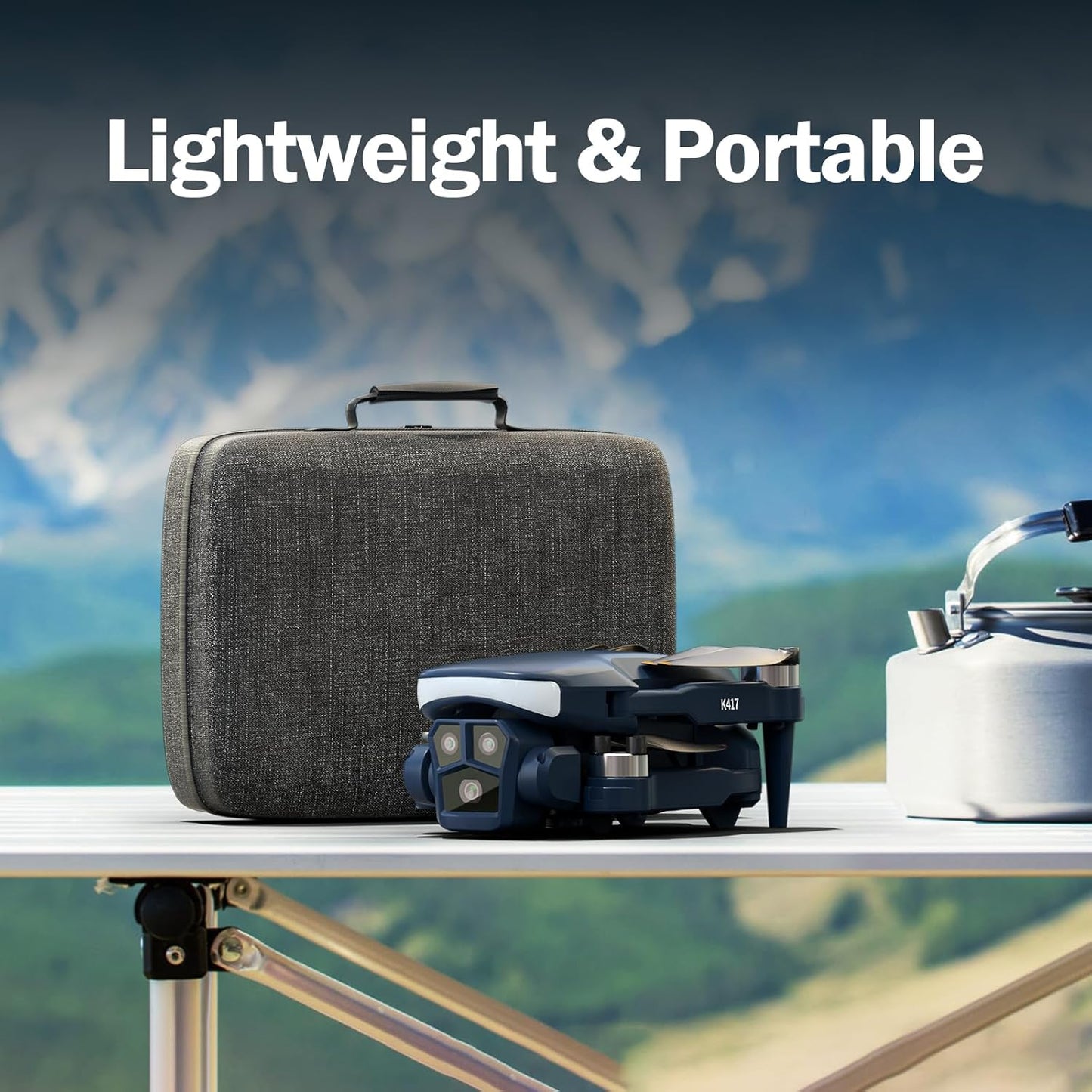 Drone con Fotocamera HD 1080P, Obiettivo Regolabile A 90°, Drone Pieghevole con Motore Brushless, Controllo con Gestualità, Avvitamenti 3D, Modalità Headless, Perfetto Per Principianti e Adulti