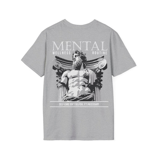 Mental Wellness Routine - Streetwear - Gods Way - Unisex T-Shirt - Back Print - STREET STYLE