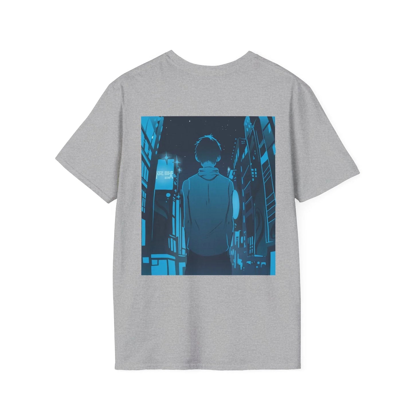 Anime City Walk - Anime World - Unisex T-Shirt - Back Print - STREET STYLE