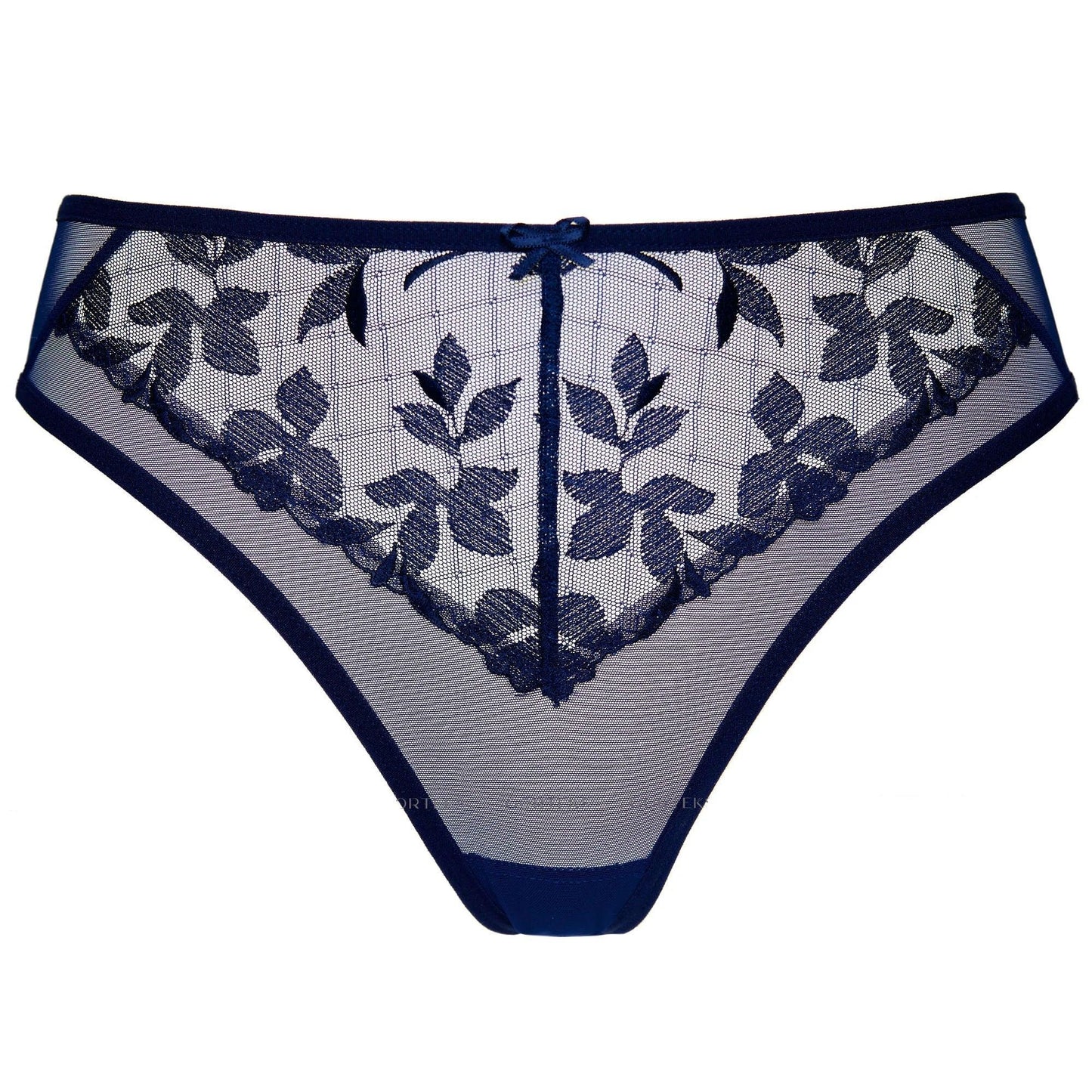 Sheer Floral Embroidery Thong Gorteks Mona - STREET STYLE