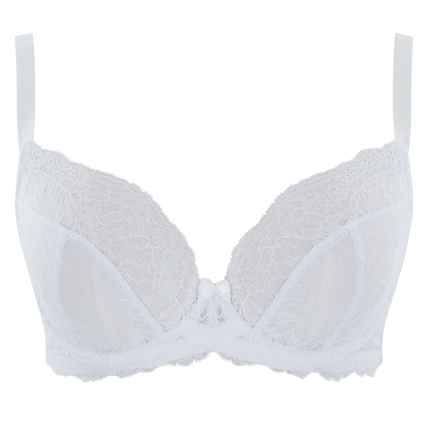 Panache Ana Plunge Sheer Lace Bra - STREET STYLE