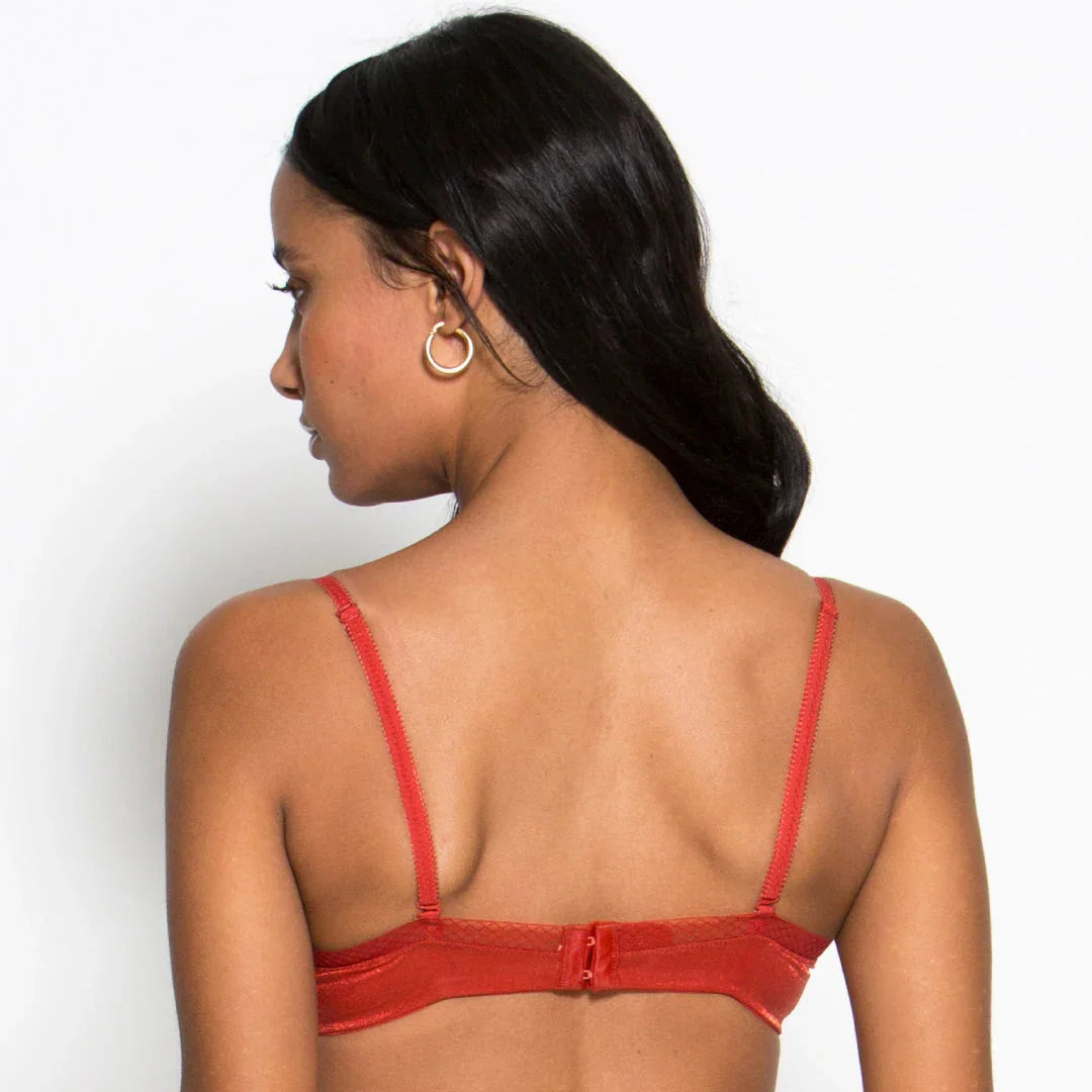 Gossard Glossies Sheer Molded Bra Cayenne - STREET STYLE