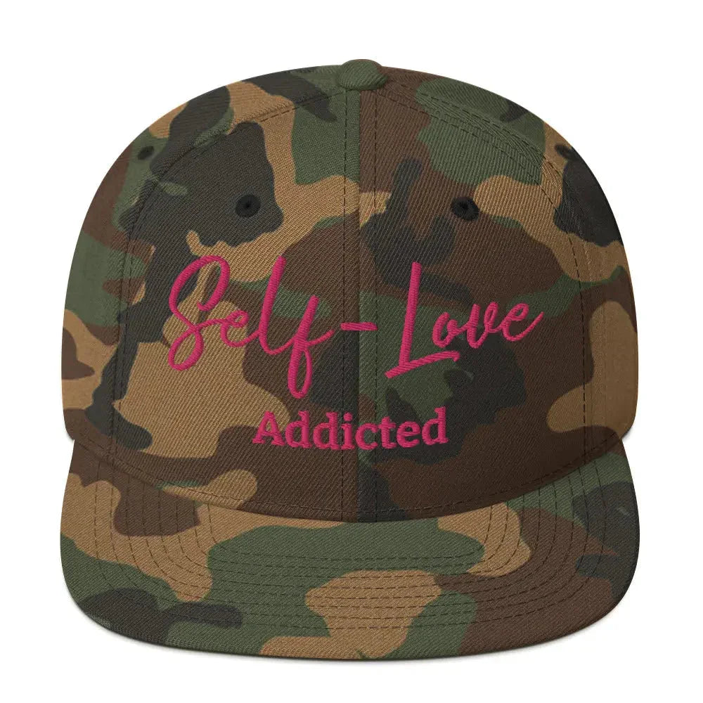 Self Love Addicted Snapback Hat with Embroidery - STREET STYLE