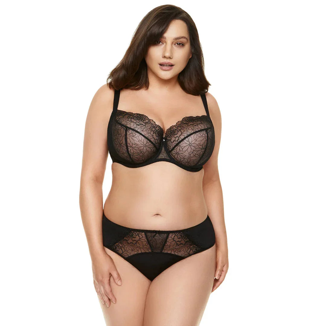 Semi Sheer Bikini Panty Gorteks Pamela Black - STREET STYLE