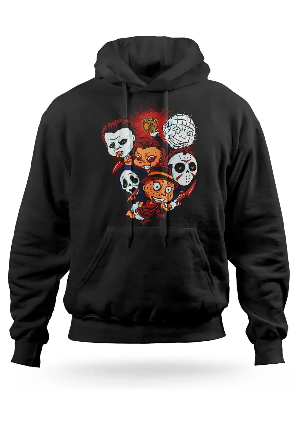 Felpa Con Cappuccio Personaggi Film Horror Divertenti - STREET STYLE