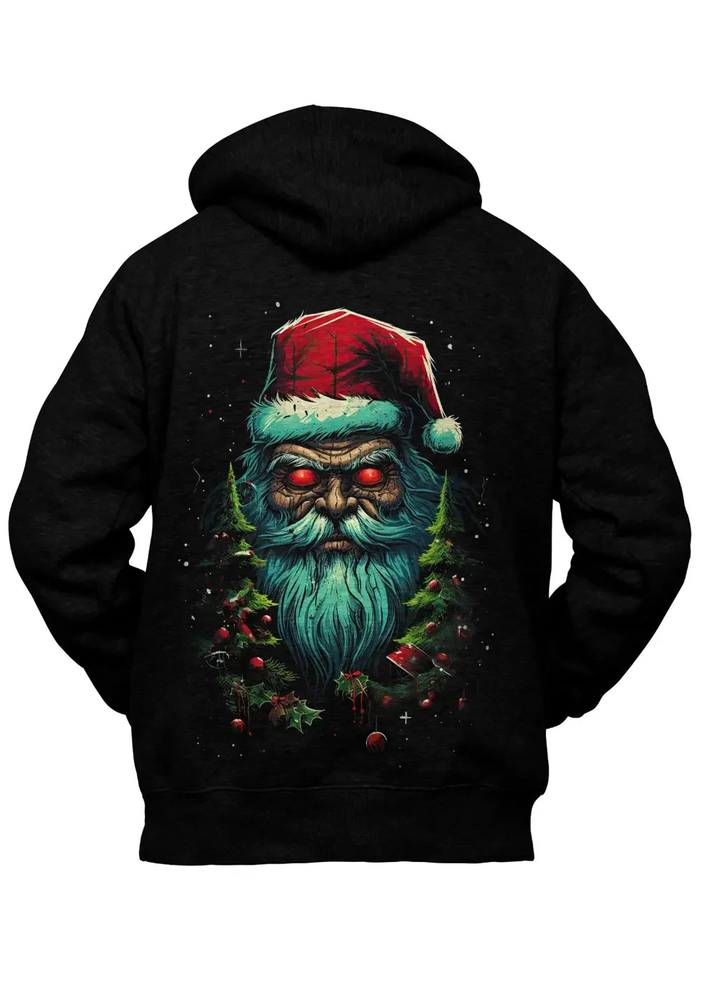 Felpa con Cappuccio Retro Babbo Natale Cattivo - STREET STYLE