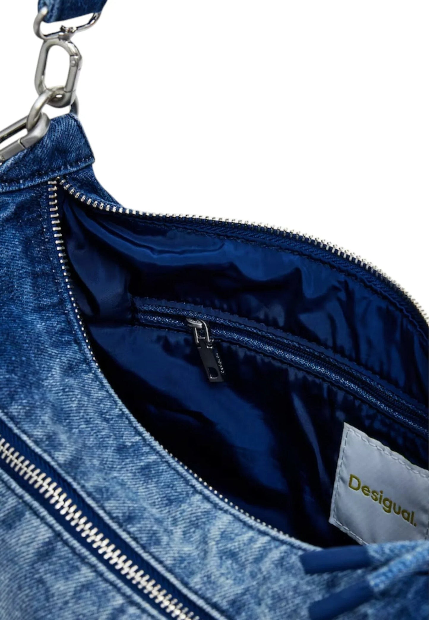 Bag Desigual bag half logo denim astana Denim - STREET STYLE