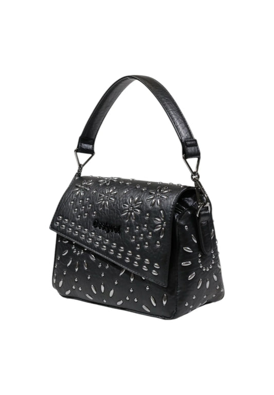Bag Desigual bag metal dandelion_phuket mini Black - STREET STYLE