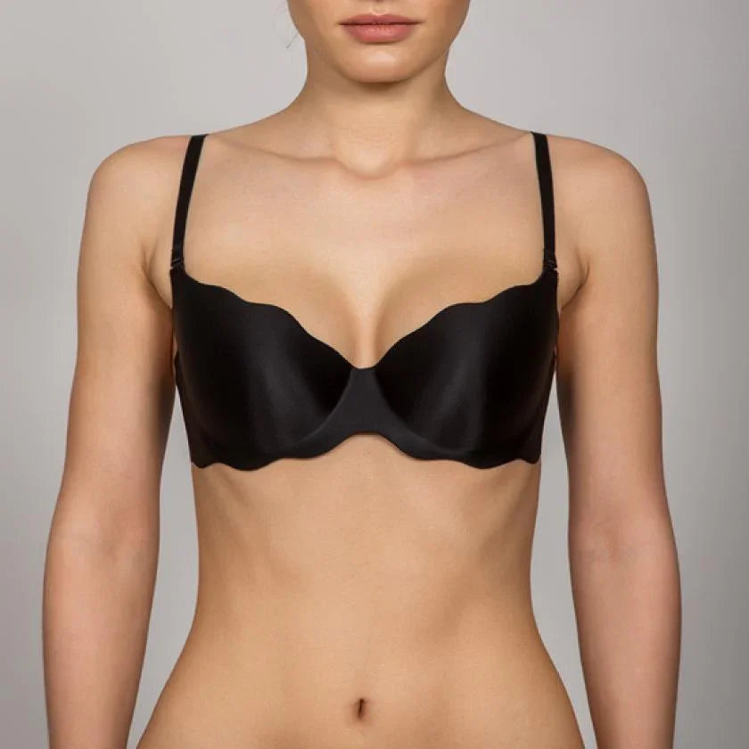 Rosme Invisible Seamless Molded Demi Cup Bra - STREET STYLE