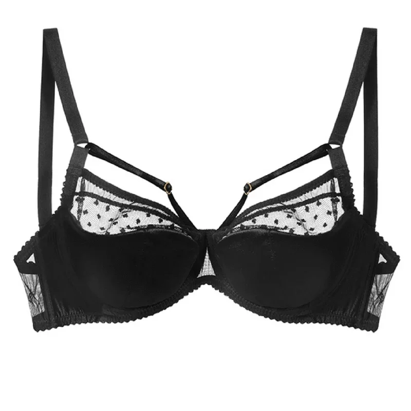 Caprice Revolution Semi-Sheer Strappy Cage Bra - STREET STYLE