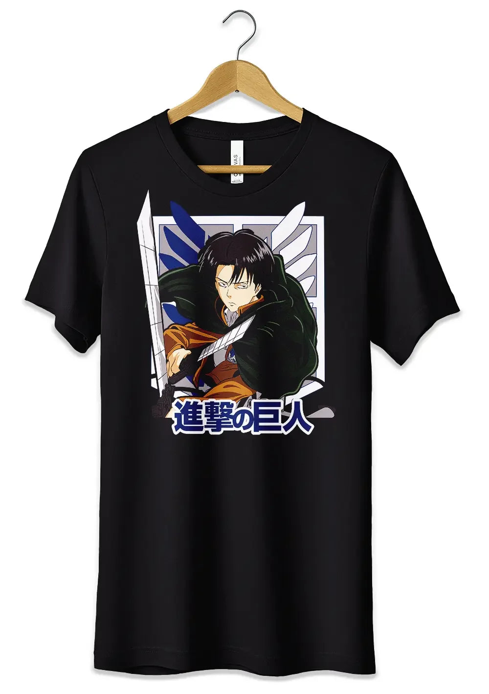 T-Shirt Maglietta Attack on Titan Levi Anime Fans - STREET STYLE