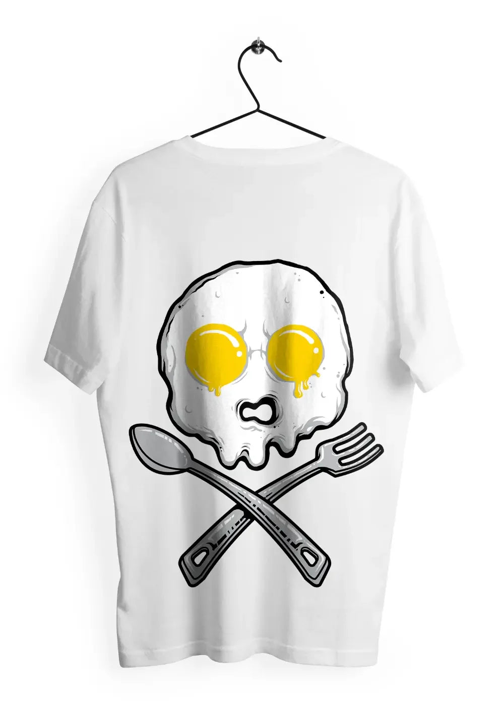 T-Shirt Maglietta Oversize Teschio Uova Urban Streetwear Style - STREET STYLE