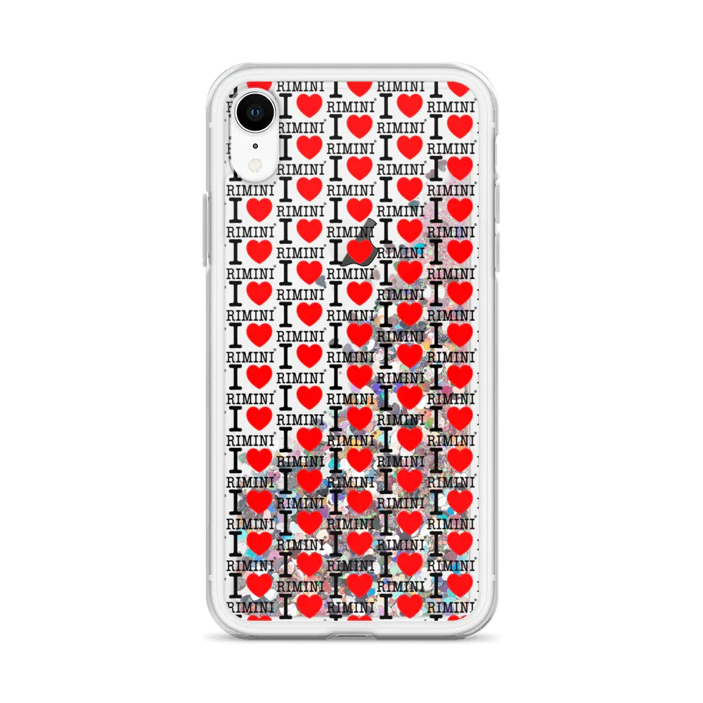 I LOVE RIMINI CELL. Liquid Glitter Phone Case - STREET STYLE