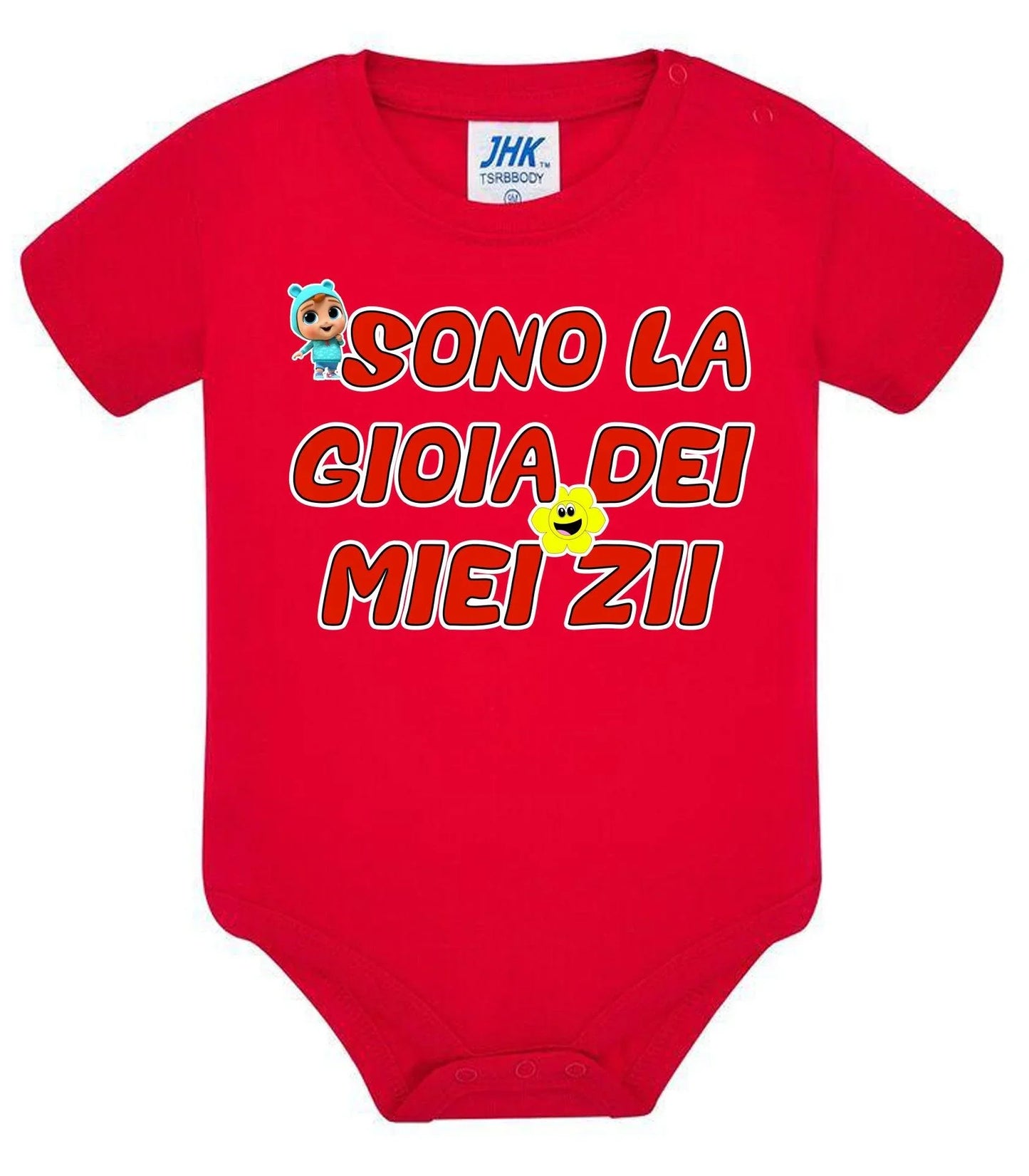 Sono La Gioia Dei Miei ZII Body da bambino/a a maniche corte 100% cotone JHK - STREET STYLE
