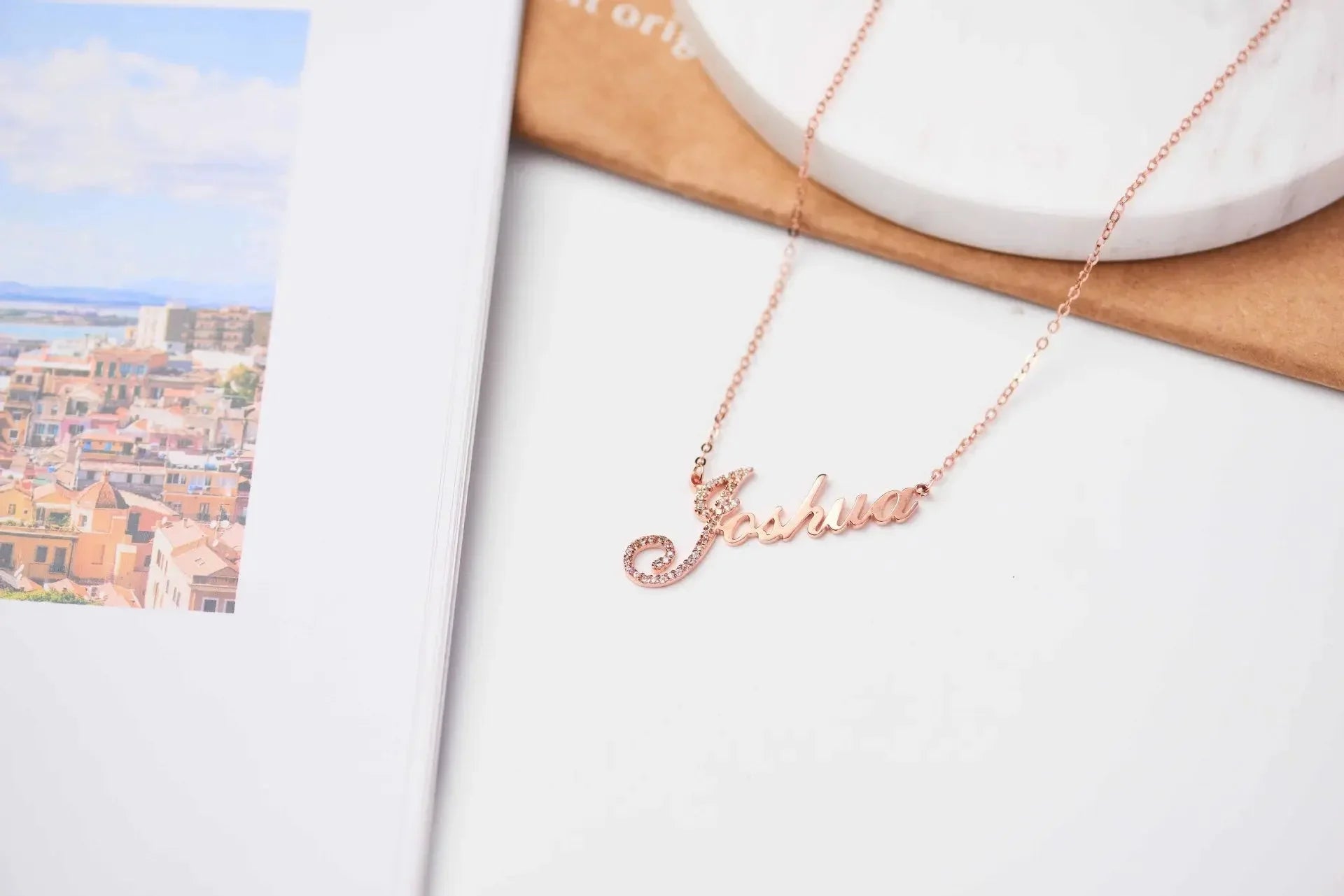 Full Silver Diamond Pendant Necklace - diamond necklace - STREET STYLE