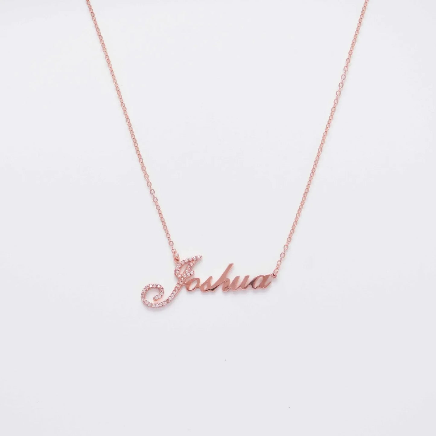 Full Silver Diamond Pendant Necklace - diamond necklace - STREET STYLE