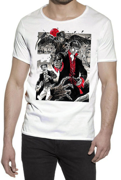 Dylan Dog Film Cinema 2058-1 T-shirt Urban Slub Men Uomo 100% Cotone Fiammato JK - STREET STYLE
