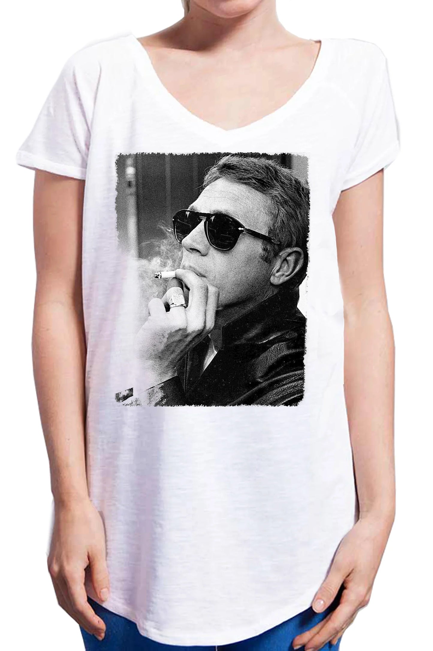 Steve McQueen Attore The legend 18-20 Urban Slub Lady Donna Cotone 100% Fiammato JK - STREET STYLE