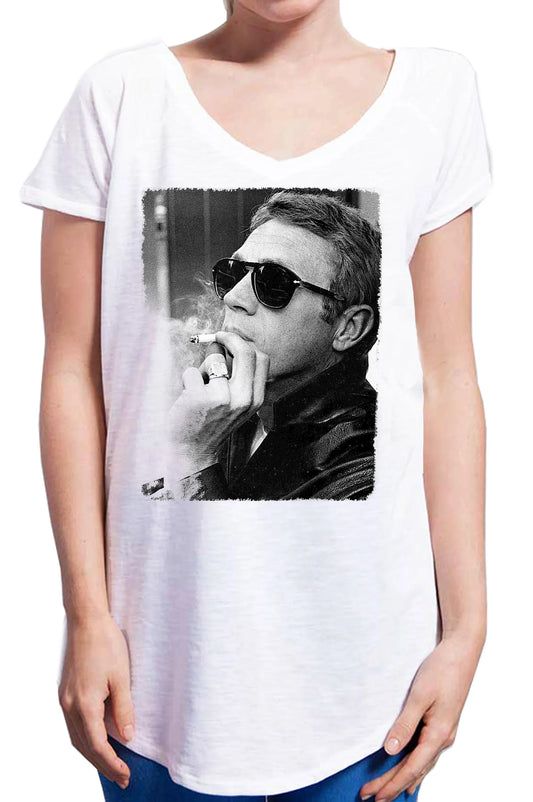 Steve McQueen Attore The legend 18-20 Urban Slub Lady Donna Cotone 100% Fiammato JK - STREET STYLE