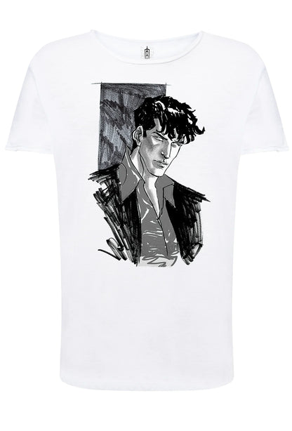 Dylan Dog scratc Film Cinema 2058 T-shirt Urban Slub Men Uomo 100% Cotone Fiammato JK - STREET STYLE