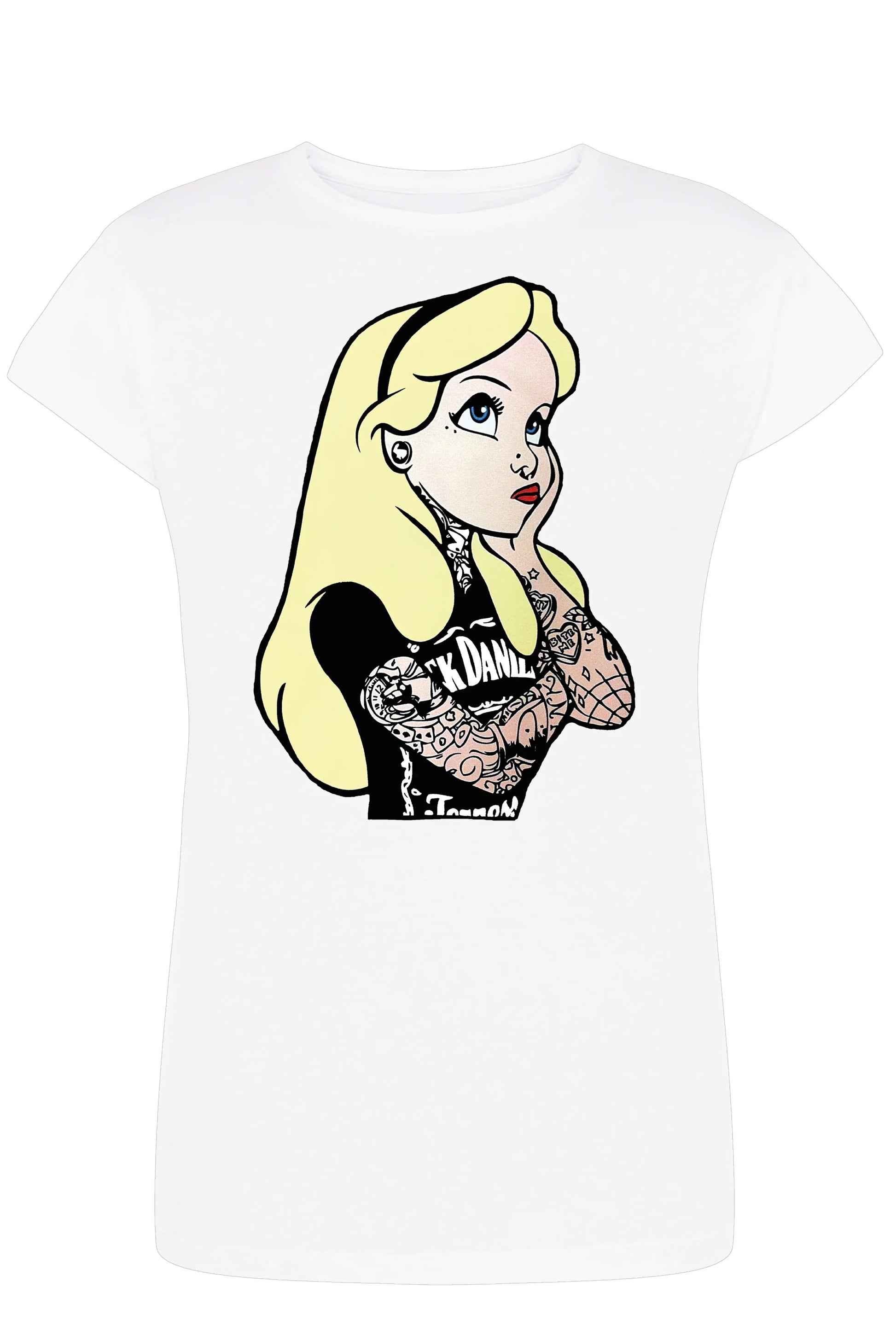 Alice Jack Daniel Princess Cartoon 2050-2-1 Lady Donna 100% Cotone Pettinato JK - STREET STYLE