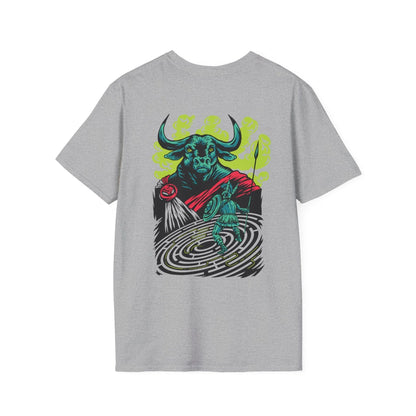 Minotauro - Greek Mythology - Unisex T-Shirt - Back Print - STREET STYLE