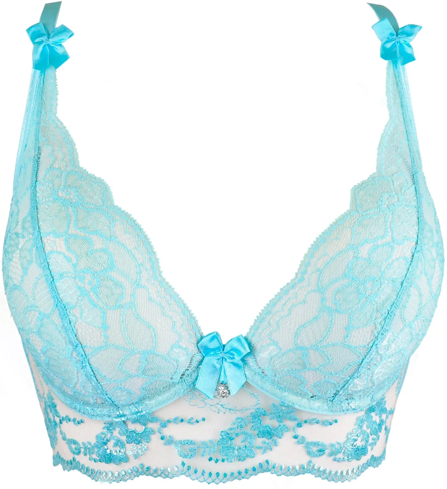 Sexy Sheer Deep Plunge Bra Axami Alice - STREET STYLE