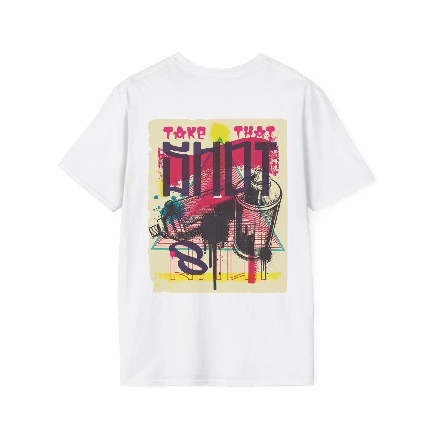 Spray Paint - Urban Graffiti - Unisex T-Shirt - Back Print - STREET STYLE