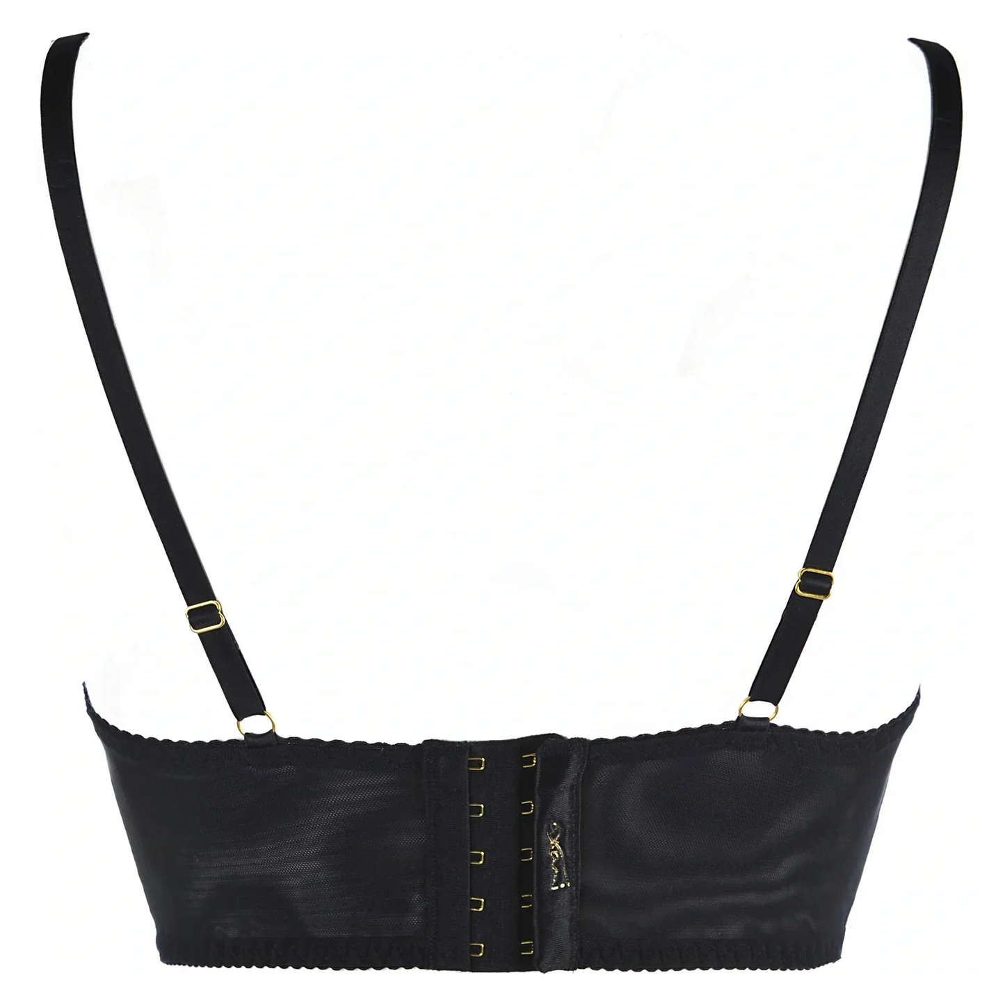 Sheer Lace Longline Plunge Bra Axami Sensations - STREET STYLE