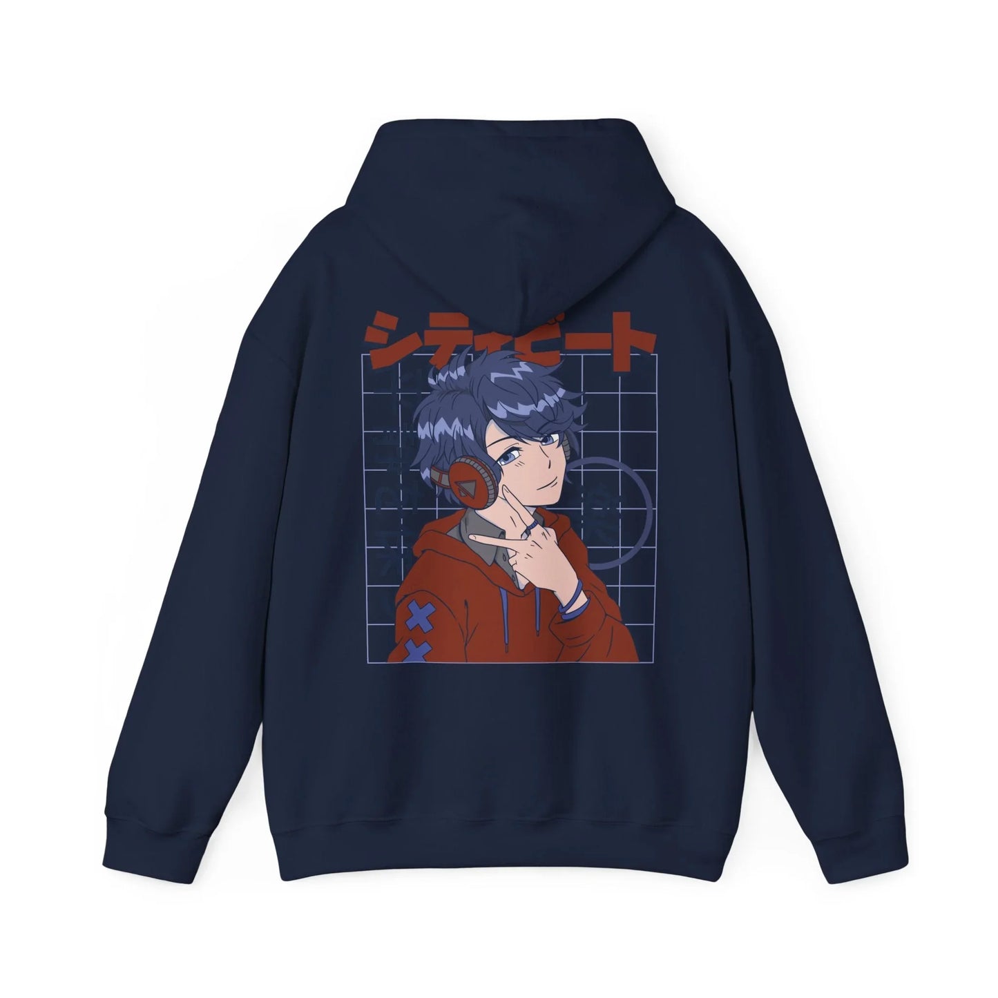 Anime Boy Headphones - Anime World - Unisex Hoodie - STREET STYLE